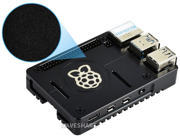 Raspberry Pi 4B için CNC Kesim Kasa - Alüminyum Muhafaza Kutusu